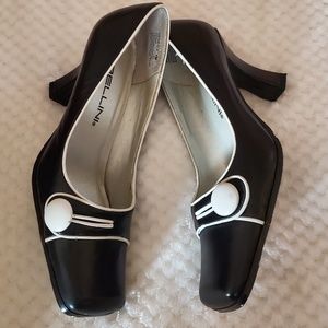 Bellini Black And Cream Pumps Size 7M
